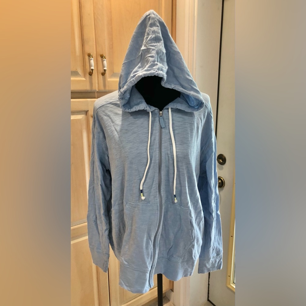 Eddie Bauer Light Blue Hooded Sweatshirt Sz. 2XL